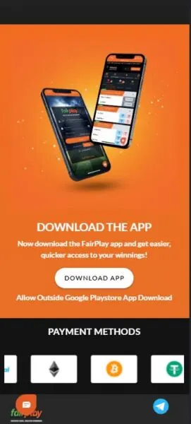 fairplay download the app on the main page