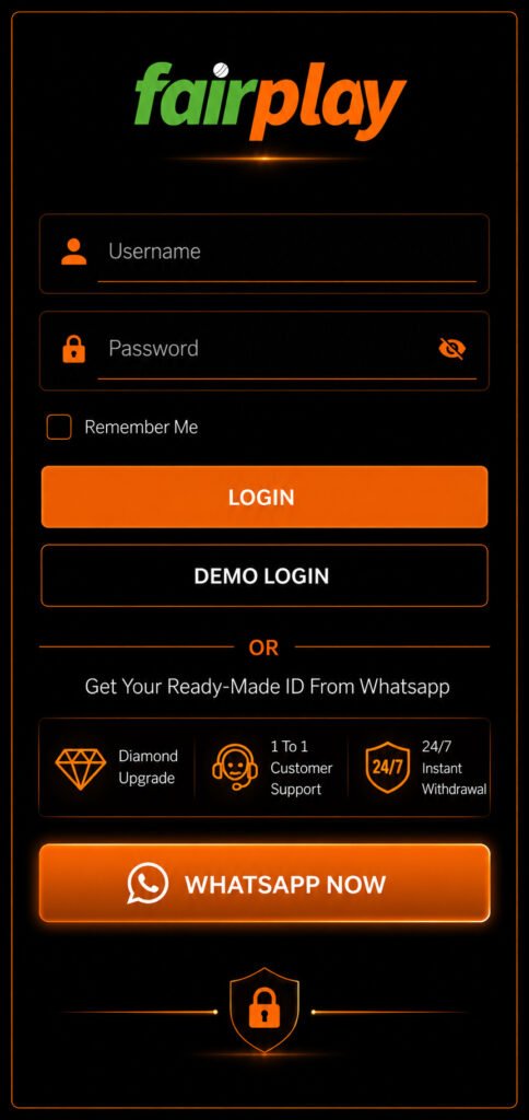 Open Fairplay and Access Your Account